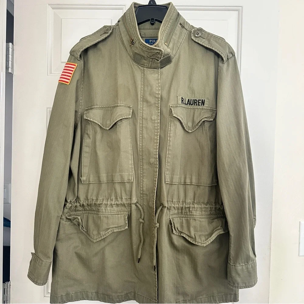 Polo by Ralph Lauren Women’s Olive Military Jacket - Picture 2 of 7